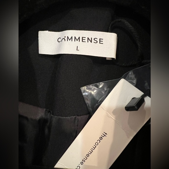 Commense Black Collar Pocket Blazer Coat NWT Size Large - Picture 10 of 12
